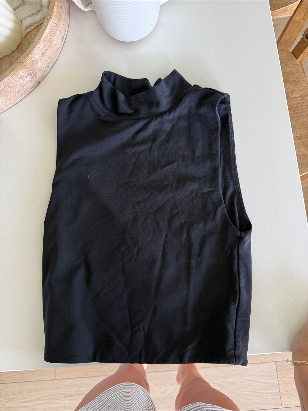 Aritzia black high neck tank top!